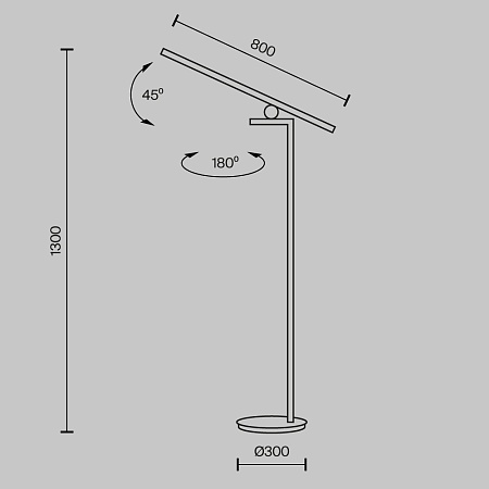Напольный светильник (торшер) Maytoni Empathy MOD363FL-L14B3K - фото