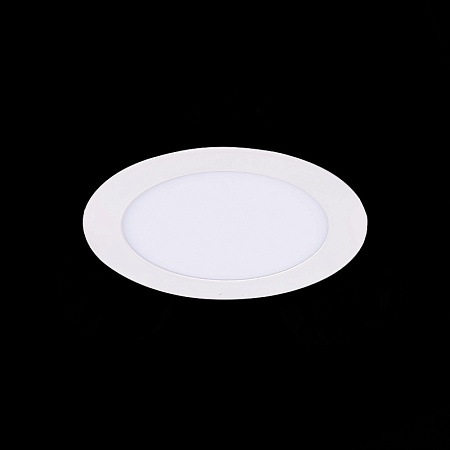 Св-к встр. Белый LED 1*8W 4000K 640Lm Ra80 110° IP20 D120xH30 220-240V ST210.548.08 - фото