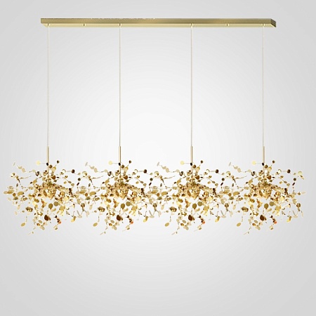 Люстра Tezani Argent Suspension Linear Gold 4L 140 Imperiumloft 177955-22 - фото