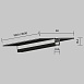 Шинопровод встраиваемый под гкл 9,5 мм 2 м levity Technical Busbar trunkings Levity TRX184-122B - фото