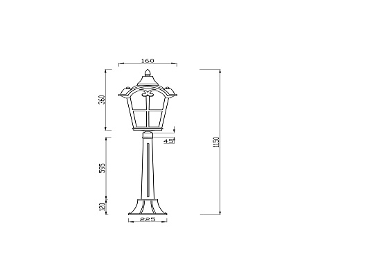 Ландшафтный светильник Outdoor Albion O413FL-01GB1 - фото