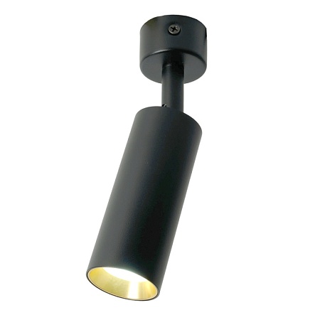 Светильник Feron ML1011 настенно-потолочный под лампу GU10, черный + золото - фото