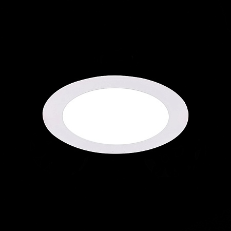 Св-к встр. Белый LED 1*8W 4000K 640Lm Ra80 110° IP20 D120xH30 220-240V ST210.548.08 - фото
