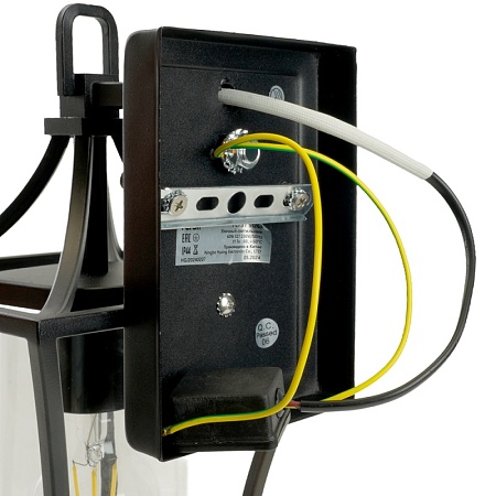 Светильник садово-парковый Feron PL731 на стену вниз  60W E27 230V, черный - фото
