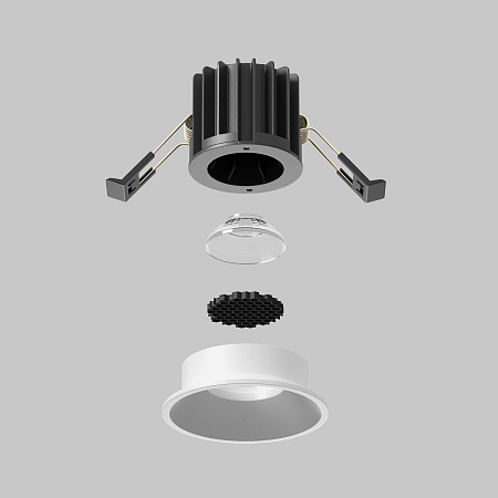 Встраиваемый светильник Technical Round DL058-7W2.7K-W - фото