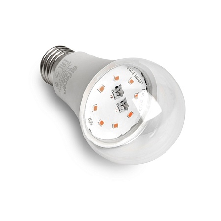 Лампа светодиодная для растений А60 Feron LB-7060 E27 10W 175-265V красно-синий спектр - фото