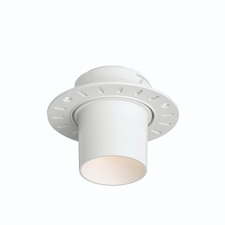 DK3057-WH Встраиваемый светильник под шпатлевку, IP20, до 15 Вт, LED, GU5,3, белый, пластик - фото
