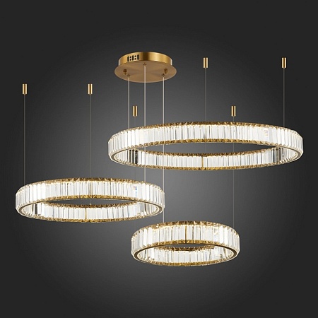 Люстра подвесная ST-Luce Латунь/Прозрачный LED 1*122W 4000K SL1622.313.03 - фото