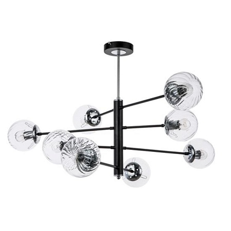 Люстра на штанге ARTE LAMP A3566PL-8BK - фото