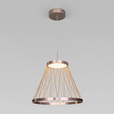 Подвесной светильник Eurosvet 40016/1 LED коричневый - фото