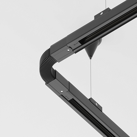 Коннектор гибкий Trinity черный - фото