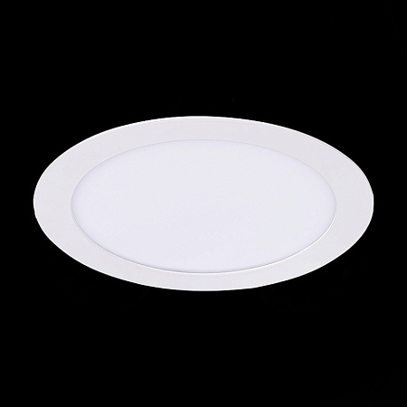 Св-к встр. Белый LED 1*15W 3000K 1 020Lm Ra80 110° IP20 D190xH8 90-265V ST209.538.15 - фото