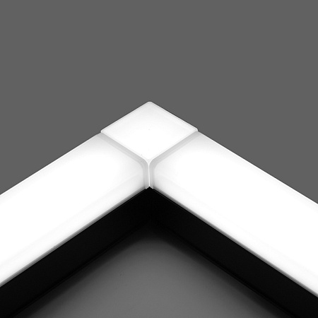 Светильник светодиодный линейный Feron AL4020 IP20 18W 6500К, рассеиватель матовый в алюминиевом корпусе, черный 590*70*55мм серия MattLine - фото