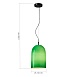 Светильник подвесной ST-Luce Черный/Зеленый E27 1*60W SL2001.413.01 - фото