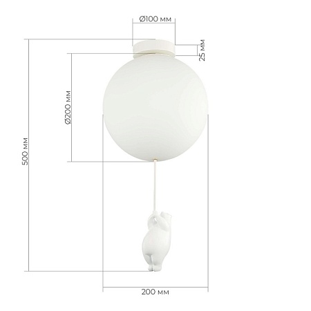 Светильник подвесной Белый/Белый E27 1*60W SLE115412-01 - фото