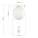 Светильник подвесной Белый/Белый E27 1*60W SLE115412-01 - фото