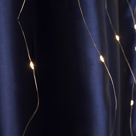 Светодиодная гирлянда Feron CL590 занавес типа Роса 2*2м  + 2м 2700К USB, прозрачный шнур - фото