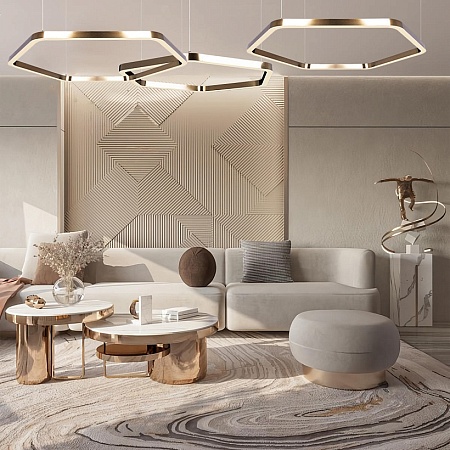 10243XL Gold Подвесной светильник LOFT IT Titanium - фото