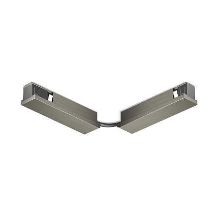 TR5724-DN Электрический коннектор для трека SHINE BASE 90° стена-потолок с поворотом трека под произвольным углом, темный никель, алюминий - фото