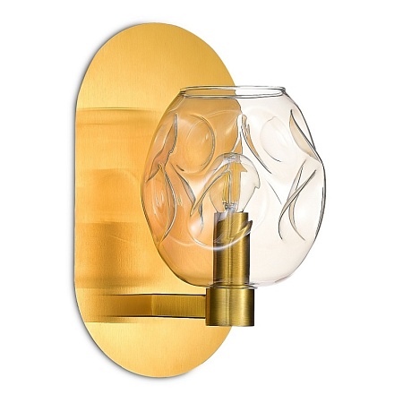 Бра ST-Luce Латунь/Коньячный E14 1*40W SL1188.301.01 - фото