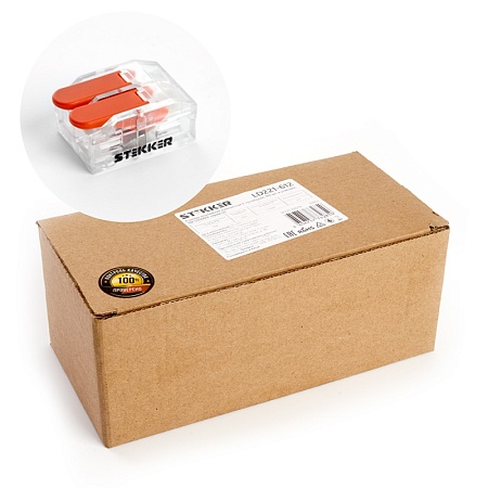 Универсальная компактная клемма 2-проводная STEKKER, LD221-612 - фото