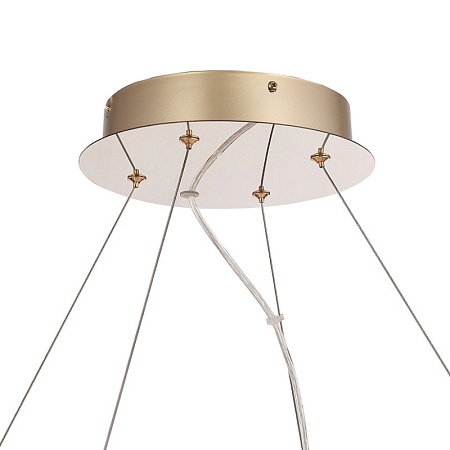 Светильник подвесной ST-Luce золото/прозрачный, янтарный LED 1*56W 3000K SL6135.223.01 - фото