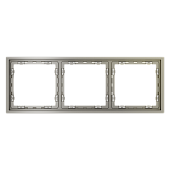 Рамка пластиковая VOLTUM S70 на 3 поста, (шелк)