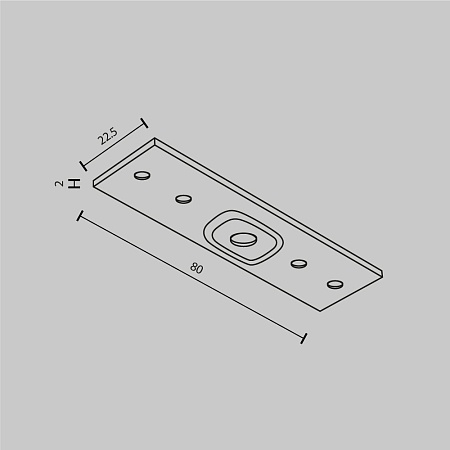 Трековая система Technical встраиваемая для гипсокартонных потолков 300x300x300 TS-Z-300-TR032-2-20W4K-S-W