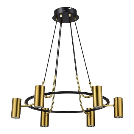 Светильник подвесной ST-Luce Черный, Латунь/Латунь GU10 6*5W 4000K SL1215.403.06 - фото