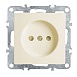 Розетка 1-местная б/з (механизм), STEKKER, PST10-9109-02, 250В, 16А с защ. шторкой, серия Эрна, слоновая кость - фото