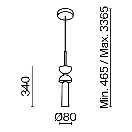 Подвесной светильник Maytoni Kyoto MOD178PL-01B - фото