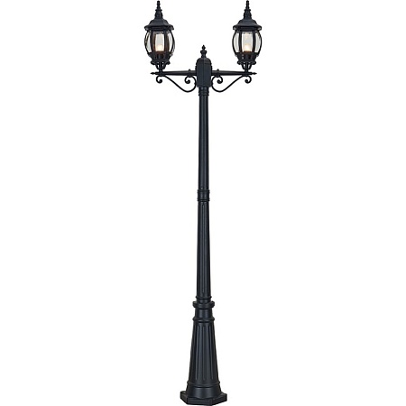 Светильник садово-парковый Feron 8115/PL8115 столб 3*100W E27 230V, черное золото - фото