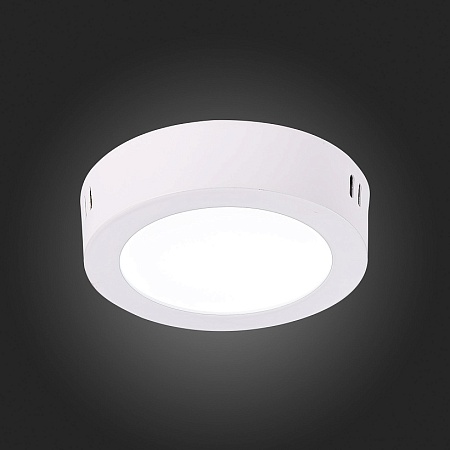 Светильник настенно-потолочный Белый LED 1*6W 4000K 370Lm Ra80 120° IP20 D110xH28 90-26 ST112.542.06 - фото