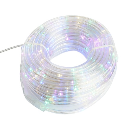 Светодиодная гирлянда Feron CL587 линейная Мини Дюралайт мультиколор с контроллером, 15м, c питанием от сети 220V - фото