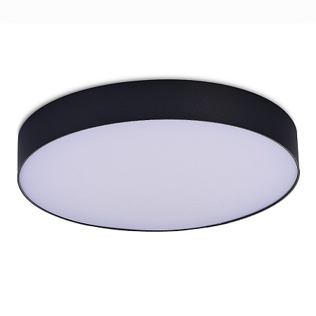 Светильник потолочный Черный LED 1*48W 4000K 4 320Lm Ra>85 120° IP20 D400xH55 185-265V ST606.442.48 - фото