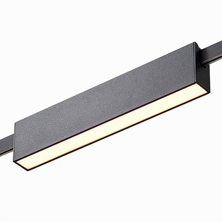 Магнитный трековый светильник FARM Черный LED 1*12W 3000K 576Lm Ra90 120 IP20 L232xW24x ST817.406.12 - фото