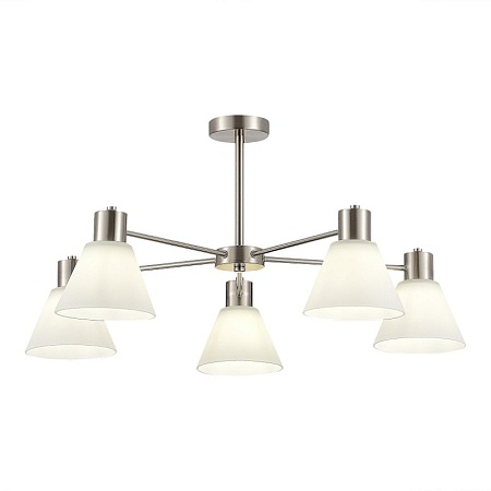 Светильник потолочный Никель/Белый E27 5*60W SLE1561-103-05 - фото