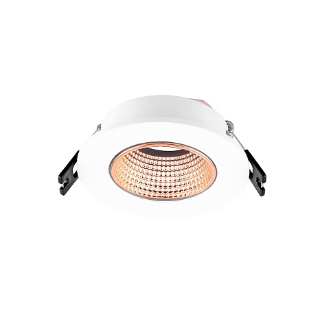 DK3061-WBR Встраиваемый светильник, IP 20, 10 Вт, GU5.3, LED, белый/бронзовый, пластик - фото