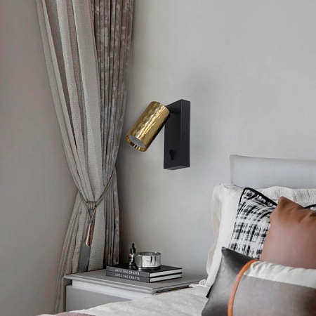 Светильник Feron ML1880 PRISM 35W, 230V, GU10, золото и чёрный - фото