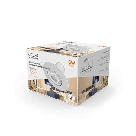 Точечный встраиваемый светильник GAUSS 947411106_GAUSS - фото