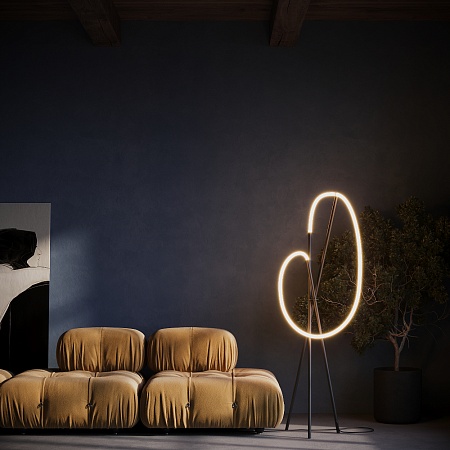 Напольный светильник (торшер) Maytoni Crochet MOD369FL-L36B3K - фото