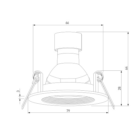 Светильник встраиваемый City GU10 белый 25054/01 Elektrostandard - фото