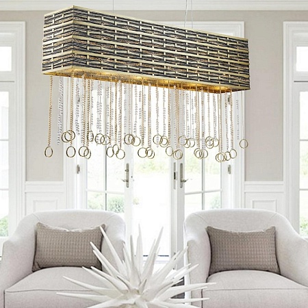 Люстра Lucia Tucci PERSO 4930.6 gold&black - фото