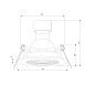 Светильник встраиваемый City GU10 белый 25054/01 Elektrostandard - фото
