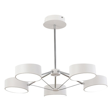 Светильник потолочный Белый, Хром/Белый LED 5*10W SLE6005-502-05 - фото