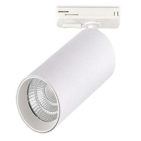 Св-к трек. Белый LED 1*10W 3000K 900Lm Ra>90 24 IP20 DxH- 220V ST382.536.10.TRIAC - фото