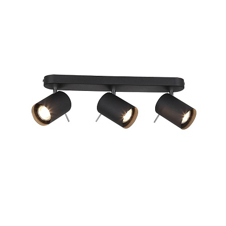 Спот ST-Luce Черный, Хром/Черный GU10 LED 3*3W SL597.401.03 - фото