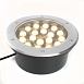 Светодиодный светильник тротуарный (грунтовый) Feron SP2804, 20W, AC/DC12V, низковольтный, 3000K, металлик, IP67 - фото