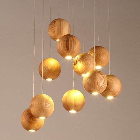 Подвесной Светильник Lofter Wooden Sphere Imperiumloft 73428-22 - фото