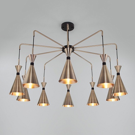 Потолочный светильник Bogate's 316/10 латунь / черный - фото